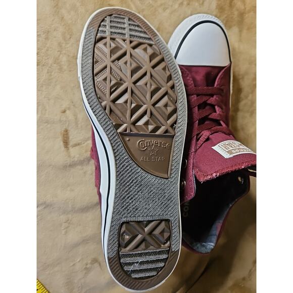 Converse Burgundy and White Sneakers - Picture 14 of 16